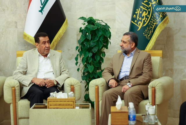 الأمين العام للعتبة الكاظمية المقدسة يستقبل عضو مجلس النواب رياض التميمي