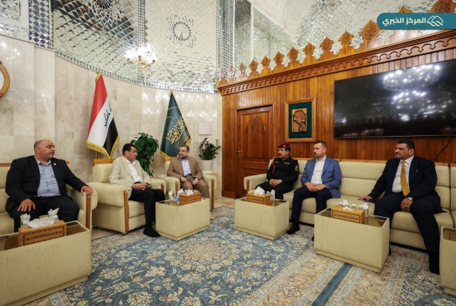 الأمين العام للعتبة الكاظمية المقدسة يستقبل عضو مجلس النواب رياض التميمي