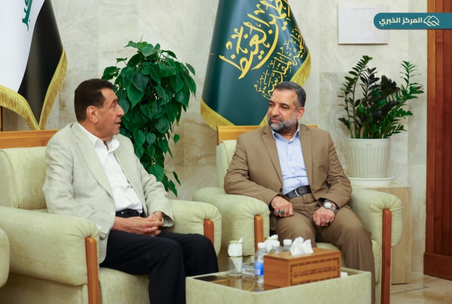 الأمين العام للعتبة الكاظمية المقدسة يستقبل عضو مجلس النواب رياض التميمي