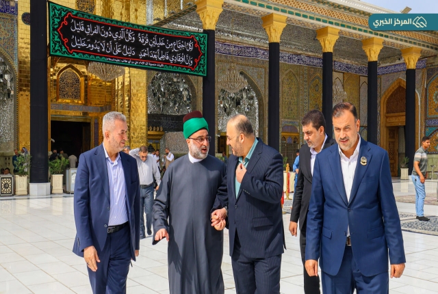 نائب الأمين العام للعتبة الكاظمية المقدسة يستقبل الأمين العام للعتبة العباسية المقدسة