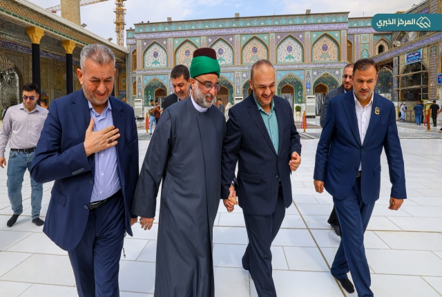 نائب الأمين العام للعتبة الكاظمية المقدسة يستقبل الأمين العام للعتبة العباسية المقدسة