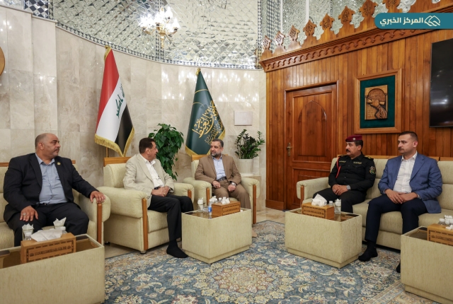 الأمين العام للعتبة الكاظمية المقدسة يستقبل عضو مجلس النواب رياض التميمي