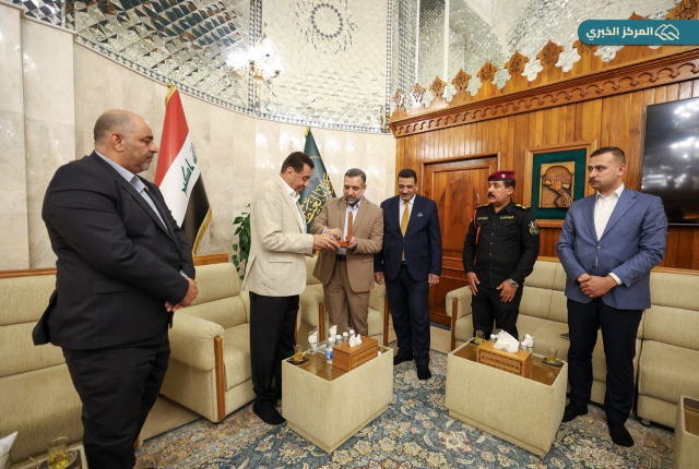 الأمين العام للعتبة الكاظمية المقدسة يستقبل عضو مجلس النواب رياض التميمي