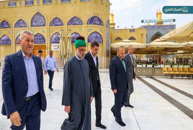 نائب الأمين العام للعتبة الكاظمية المقدسة يستقبل الأمين العام للعتبة العباسية المقدسة