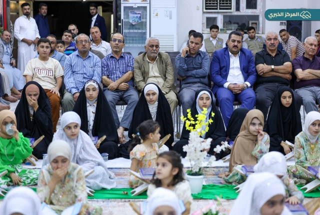 العتبة الكاظمية المقدسة تقيم حفل تخرج دورات سيد الساجدين القرآنية في داقوق بمحافظة كركوك
